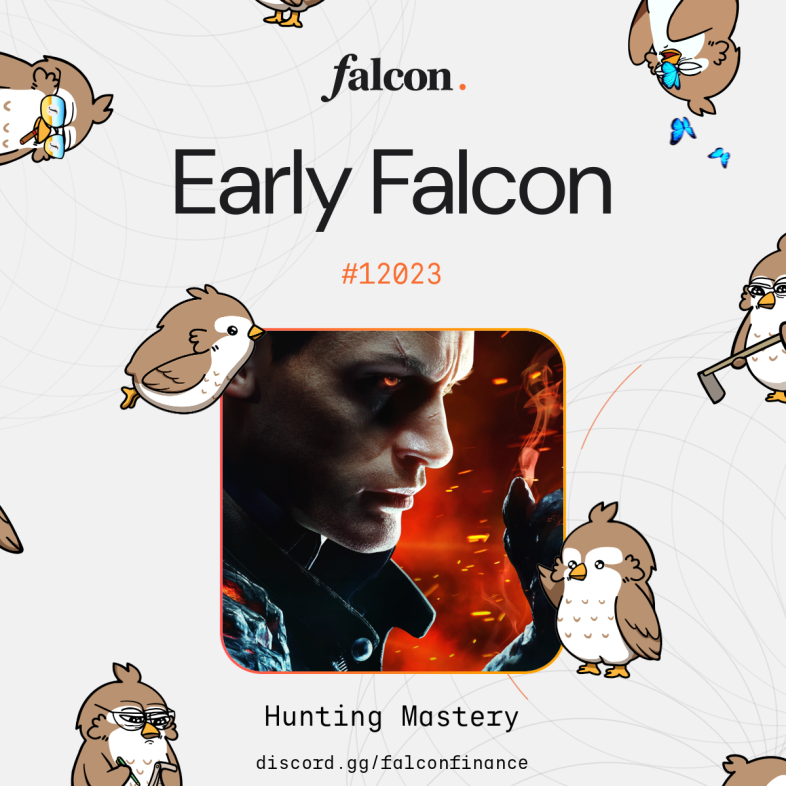 HUNTERMASTER_12's tweet photo. Claimed my Early Falcon role.

Clipped in for real yield only.

MYGA @falconfinance 🦅⛽️ https://t.co/lvmEv80MyK
