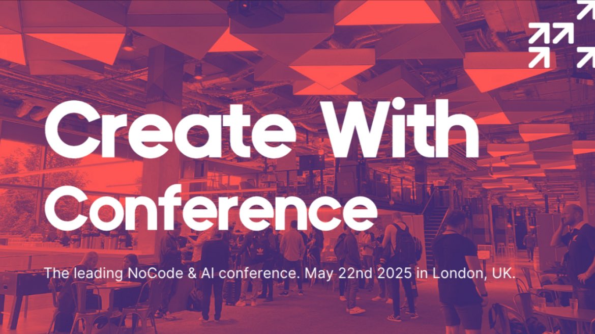 These days I’m in London for the Create With Conference. 

Excited to learn about the hotest topics in the AI and nocode world. 

And meet my community. Missed them throughout this long winter!

Come say hi!