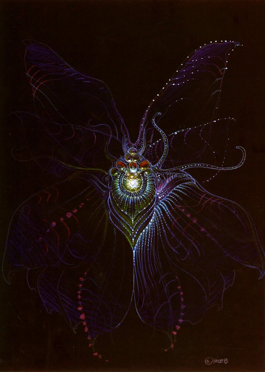 Concept art by Moebius for James Cameron's 'The Abyss' (1989)