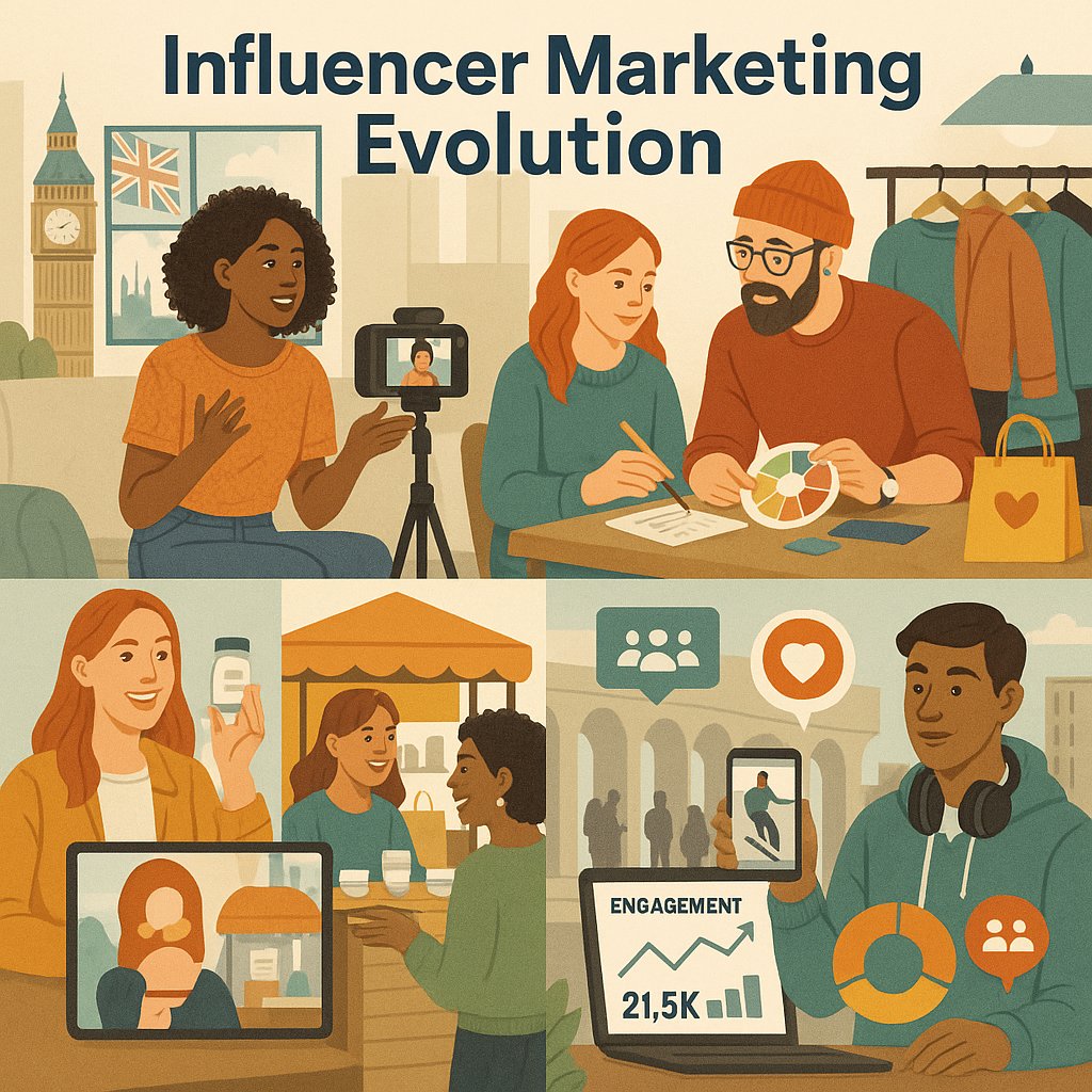 👥 Influencer Marketing Evolution: How UK Brands Are Winning in 2025! 🌟
 
 Mega-influencers? That's SO 2023! Smart UK brands are completely RETHINKING influencer partnerships in 2025! 🇬🇧✨
 
 It's not about follower count anymore—it's about AUTHENTIC connections and MEASURABLE