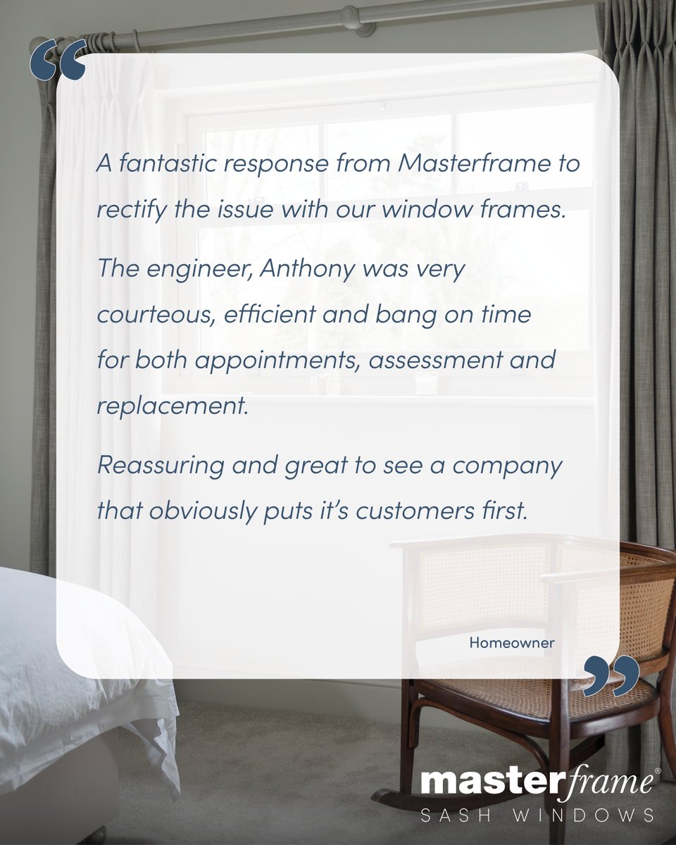 MasterframeSash's tweet photo. Quality and Customer Service always come first with Masterframe... it’s what makes us special!
To find out more about Masterframe Sash Windows visit https://t.co/RbWutFnATN
☎️ 01376 510410
#UPVCSashWindows #HighQualityWindows #SashWindows https://t.co/iCju6yB5L7
