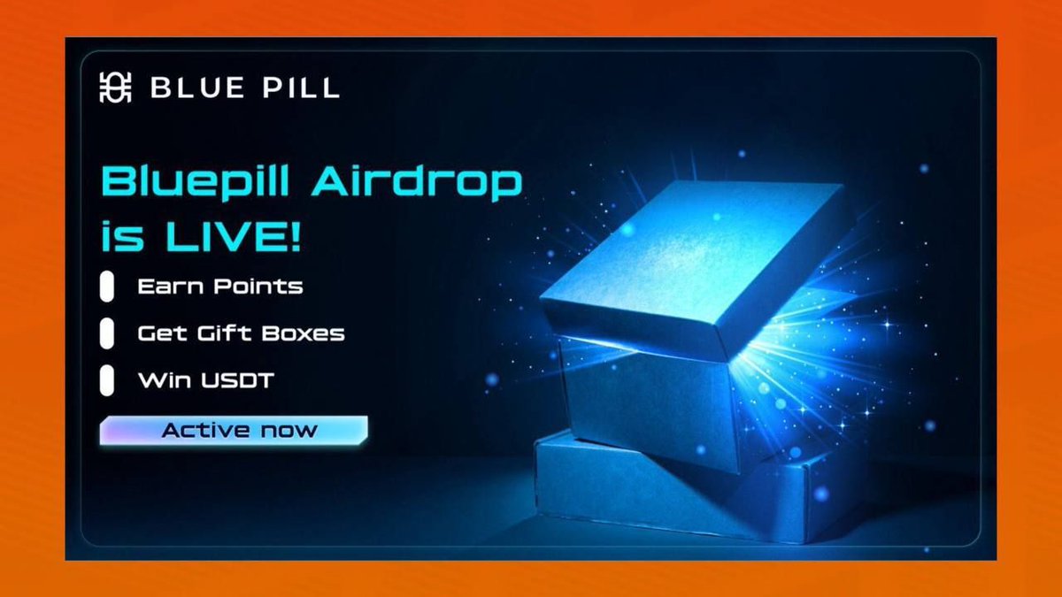 𝐁𝐥𝐮𝐞𝐩𝐢𝐥𝐥 𝐀𝐢𝐫𝐝𝐫𝐨𝐩 𝐢𝐬 𝐍𝐎𝐖 𝐋𝐈𝐕𝐄!

Ready to win exclusive Gift Boxes?

Here’s how to join (super easy!):

1️⃣ Follow <a href="/bluepillaudit/">BluePill Network</a>

2️⃣ Sign up and complete all tasks in the "Airdrop" tab:

👉 app.bluepill.network/airdrop

3️⃣ Comment "done" under this post once