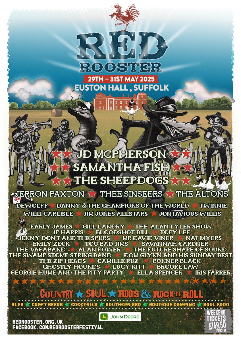 Not long now! Hundreds of Norwich folk heading to <a href="/RedRoosterFest/">Red Rooster</a> in Suffolk at the very end of May ~ redrooster.org.uk #Suffolk