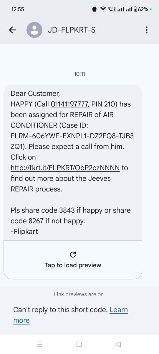 pawanmsn's tweet photo. @flipkartsupport @MARQofficial , I have loged 2 complaints regarding the issue of my Air Conditioner but your service centre is such an unprofessional, they just call and never visit for resolution. https://t.co/jhBmlGmGXL