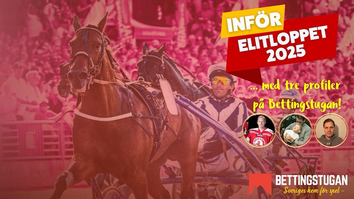 Bettingstugan's tweet image. NYHET. Bettingstugans profiler inför Elitloppet 2025!

🗣️ Åkesson, Stenberg &amp;amp; Tobbe delar med sig av tankar och idéer inför Elitloppshelgen på Solvalla. 

Läs mer: 
🔗 bettingstugan.se/nyheter/bettin…