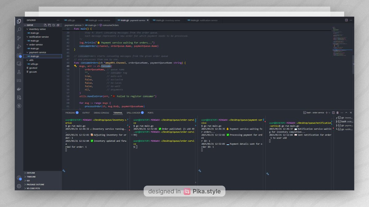 RabbitMQ in Go? Too easy.
