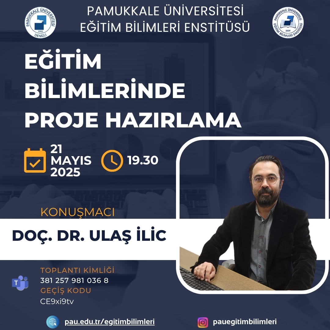 Eğitim bilimlerinde AR-GE değeri taşıyan TÜBİTAK projeleri nasıl yazılır, nasıl yürütülür?

Ulaş Hocamızdan bu akşam 19.30’da herkese açık, dopdolu bir seminer!

📅 Kaçırmayın!