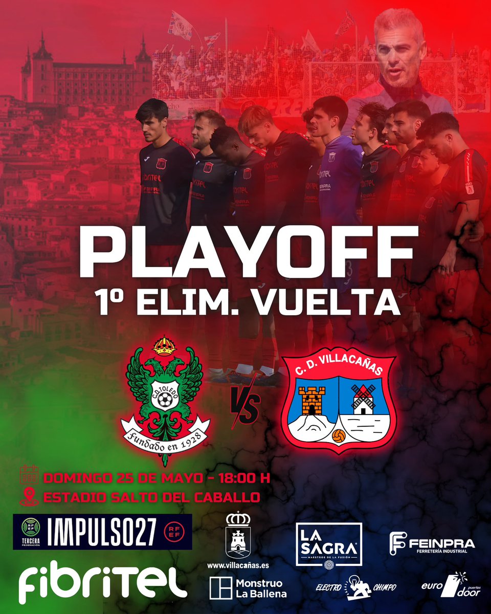 cd_villacanas's tweet photo. PLAYOFF ⚽🔥

Todo por decidir. Todo por pelear.
Este domingo viajamos a la capital regional para jugar en el mítico Salto del Caballo.

Sabemos que la zona visitante se hará inmensa. Vamos a seguir soñando juntos, vamos a seguir haciendo historia.

Estamos preparados 💪🏻 https://t.co/IwUl2Dr4wc