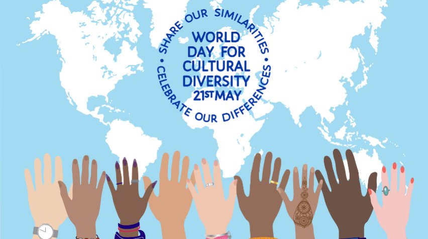 World Day for Cultural Diversity for Dialogue and Development
آج دنیا بھر اس بات کا دن منایا جارہا ہے کہ لوگوں کو اپنی اپنی ثقافتوں، روایتوں، بولیوں، مذاہب، رنگ و نسل سمیت قبول کیا جائے تو یہ ہی عمل دنیا میں پائیدار انسانی ترقی، بنیادی حقوق اور ہم آہنگی کے لئے اہم ترین قدم ہوگا.
