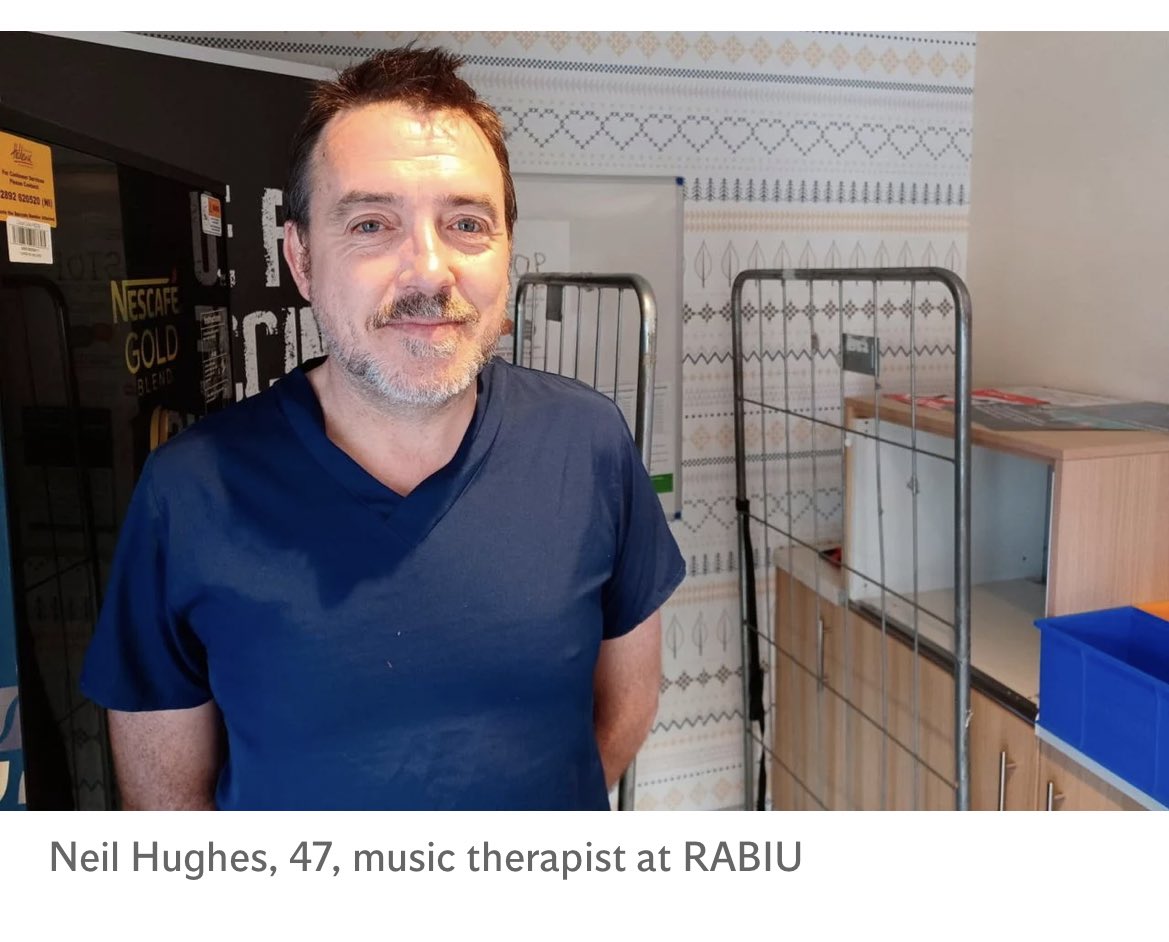 Allied Health Professions Federation NI (@ahpfni) on Twitter photo Great to see recognition of the work of music therapy colleague Neal at RABIU in <a href="/BelfastTrust/">Belfast Trust</a> and acknowledgement of the important role of qualified AHP therapists in this space.
“AHPs helping people to live their best lives” Great to see recognition of the work of music therapy colleague Neal at RABIU in <a href="/BelfastTrust/">Belfast Trust</a> and acknowledgement of the important role of qualified AHP therapists in this space.
“AHPs helping people to live their best lives”
