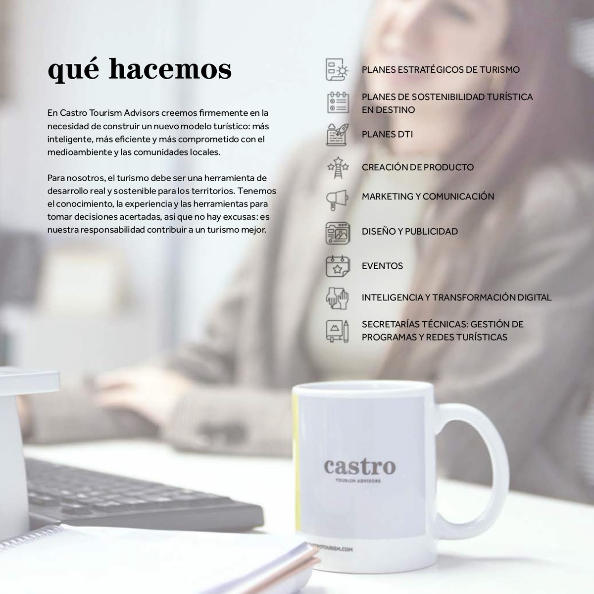 En Castro Tourism Advisors acompañamos a destinos y administraciones públicas en el diseño y desarrollo de estrategias turísticas integrales, alineadas con los principios de sostenibilidad, inteligencia territorial y competitividad✨#PlanificaciónTurística #ConsultoríaTurística