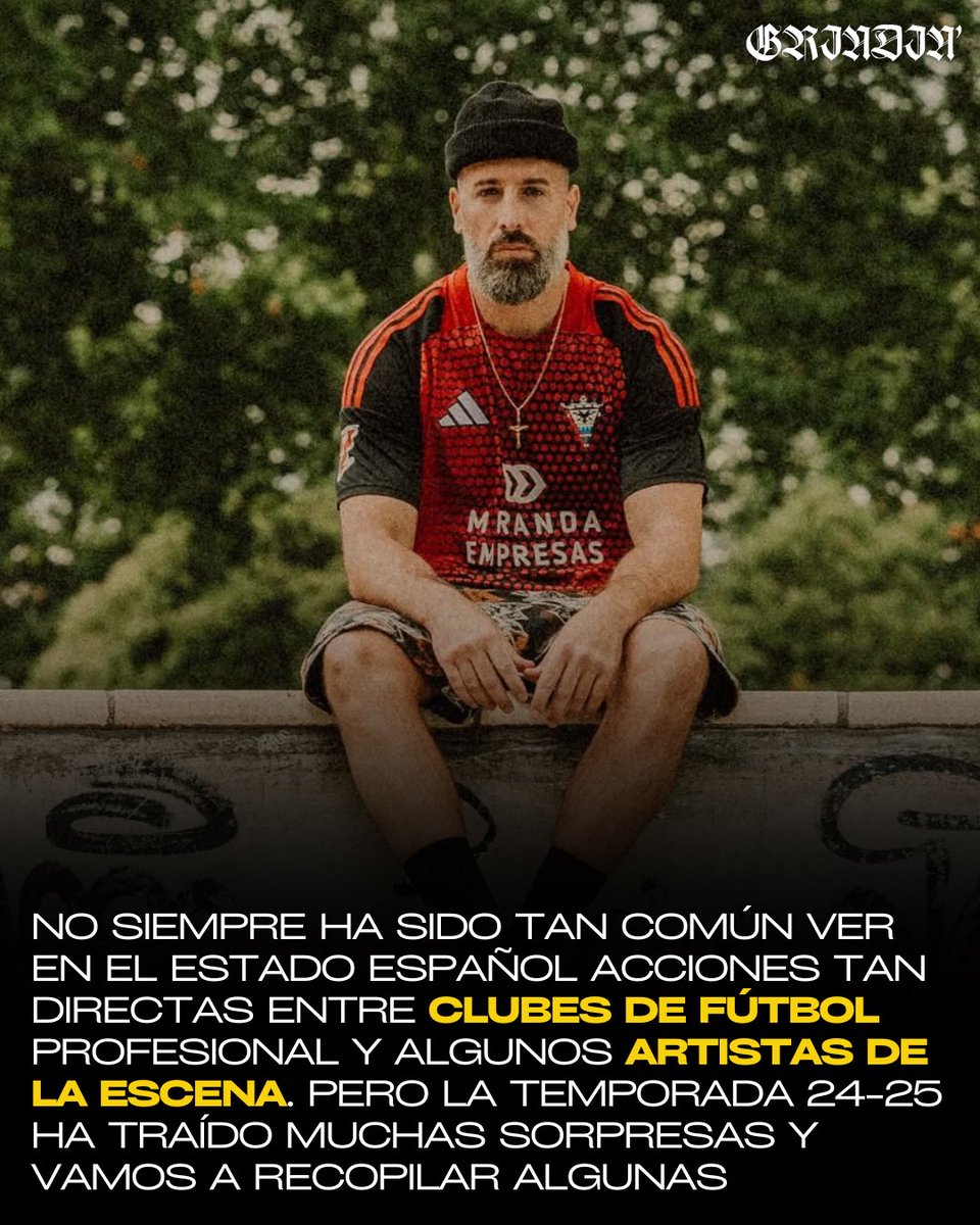 GRINDIN_Radio's tweet photo. ⚽️ No siempre ha sido tan común ver acciones tan directas entre clubes de fútbol profesionales y artistas del estado español

Pero la temporada 24-25 nos ha traído muchas sorpresas y vamos a recopilar gran parte de ellas: https://t.co/JzHhd2ZlGL