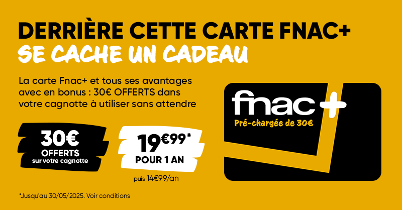 Fnac's tweet photo. #CarteFnac 💳Activez votre carte Fnac+ et profitez d’un bonus immédiat de 30€ dans votre cagnotte.
Des avantages exclusifs, un coup de pouce instantané… il est temps d’en profiter ! ✨👉https://t.co/CLpyVeWI64 https://t.co/rKy9Mebfpr