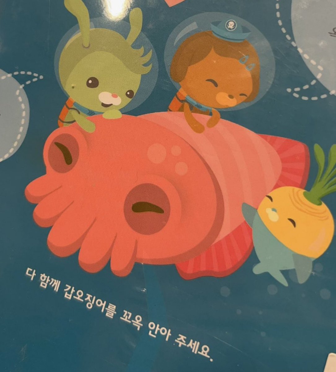 다 함께 갑오징어를 꼬옧