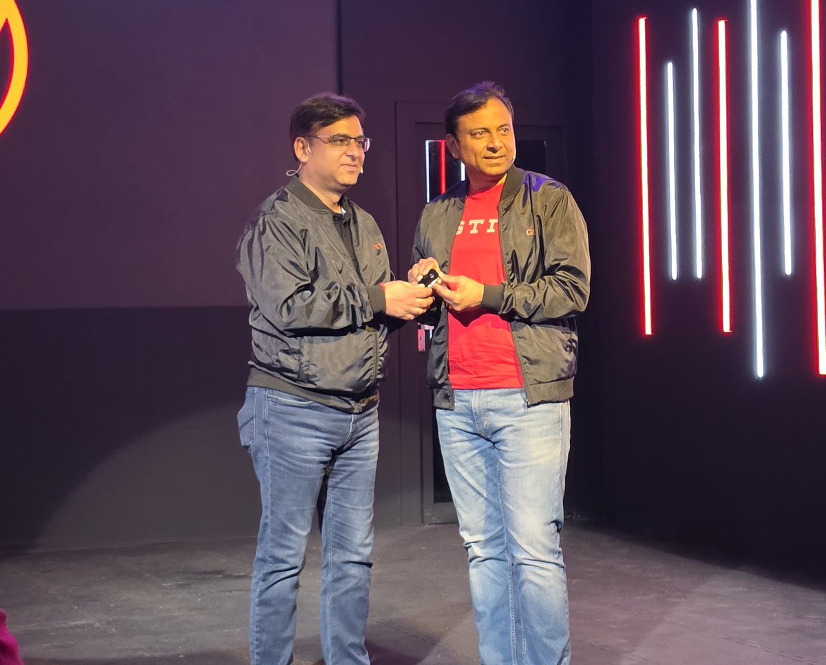 autocarindiamag's tweet photo. At the India premiere of the Golf GTI, @volkswagenindia  brand director Ashish Gupta "hands over the key" to his successor, Nitin Kohli. Gupta will soon move to @SkodaIndia as brand director. https://t.co/OeT4rjkmVT