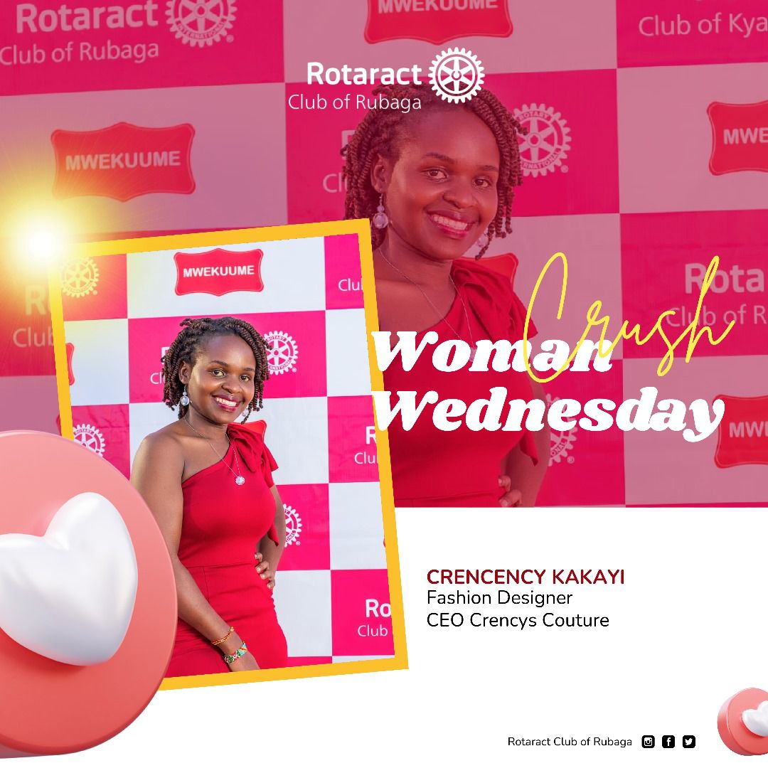 WOMAN CRUSH WEDNESDAY

This Wednesday, we Crush on our newly installed 24th President of the Rotaract Club of Rubaga, CRENCENCY KAKAYI, a Fashion Designer.

She is a very supportive member of the Rotaract Club of Rubaga.

We appreciate your selfless service and commitment.