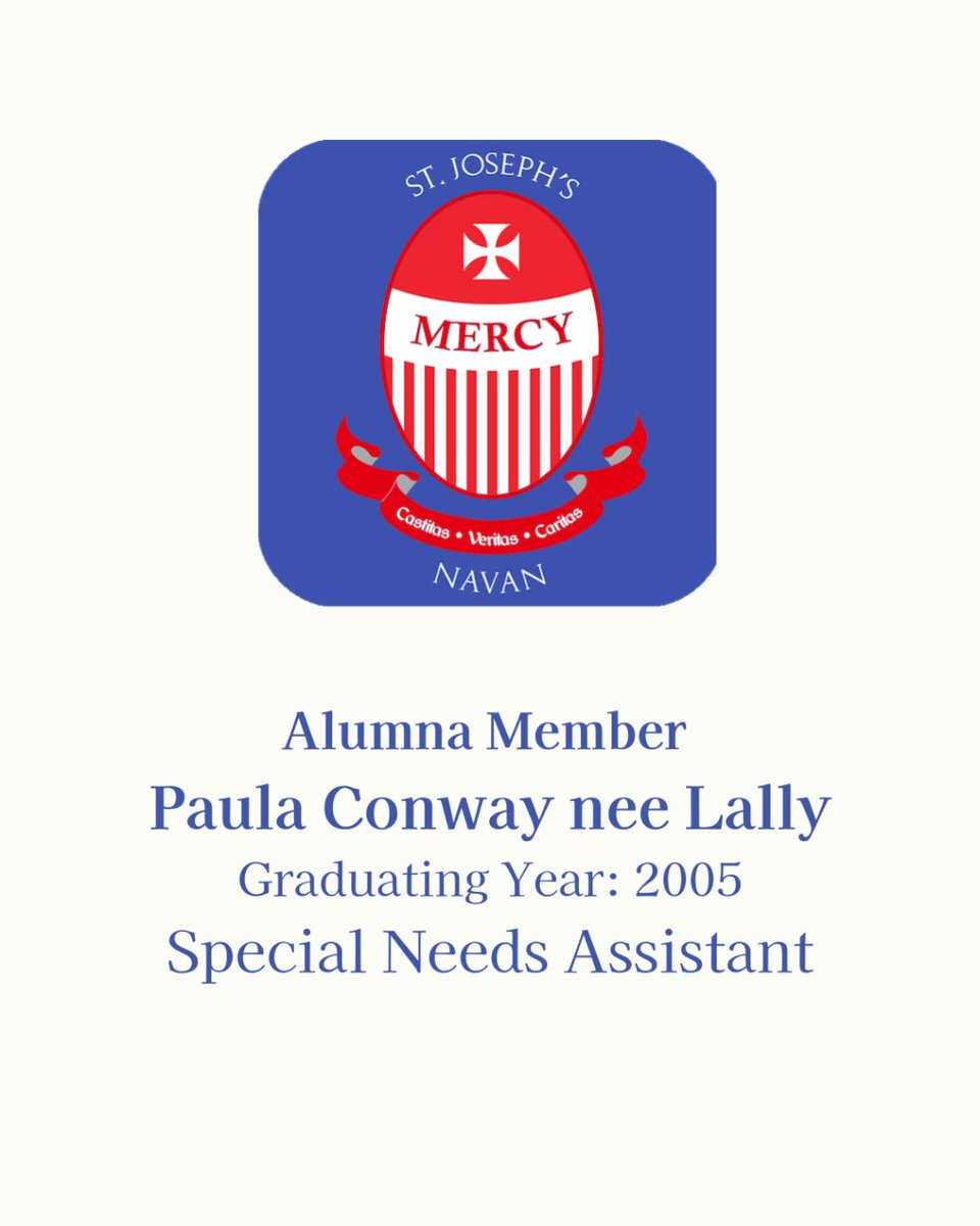 This week, we are proud to share the inspiring journey of our alumna, Paula Conway (née Lally). Paula has followed a remarkable path—training as a nurse and SNA, exploring the world, and now dedicating herself to raising her four young daughters.
