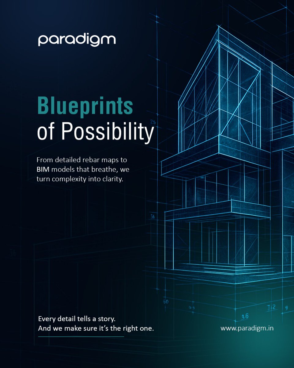paradigm_kochi's tweet image. Structures begin with intent. And precision brings them to life.
From dynamic BIM models to meticulous rebar maps, we craft clarity into every layer — so your build starts smarter.

#paradigm #EngineeringDesign #BIMModels #RebarDetailing #ConstructionBlueprints #StructuralClarity