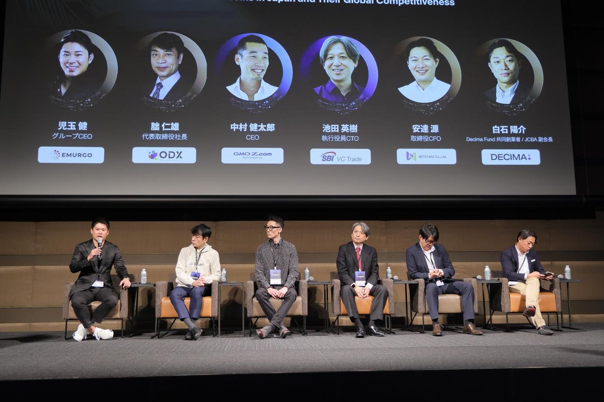 TEAMZ, Inc. (@teamz_inc) on Twitter photo 📷TEAMZ SUMMIT 2025 公式写真が公開されました!!
🚨テーマ:
日本におけるステーブルコインの未来とグローバル競争力
🎙️モデレーター:
🔸白石 陽介 <a href="/YosukeShiraishi/">Yosuke Shiraishi</a>
Decima Fund 共同創業者 / JCBA 副会長
Decima <a href="/decimafund/">Decima</a>
💎登壇者:
🔸 児玉 健 <a href="/Emurgo_Ken/">Ken Kodama</a>
グループCEO
EMURGO 📷TEAMZ SUMMIT 2025 公式写真が公開されました!!
🚨テーマ:
日本におけるステーブルコインの未来とグローバル競争力
🎙️モデレーター:
🔸白石 陽介 <a href="/YosukeShiraishi/">Yosuke Shiraishi</a>
Decima Fund 共同創業者 / JCBA 副会長
Decima <a href="/decimafund/">Decima</a>
💎登壇者:
🔸 児玉 健 <a href="/Emurgo_Ken/">Ken Kodama</a>
グループCEO
EMURGO