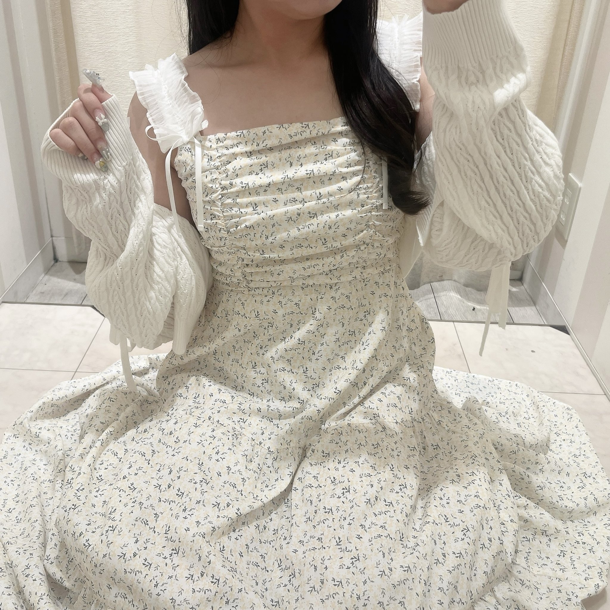 送料無料 新品未使用 dimmoire 安全ピンxフリルリボン 2個set 黒白 DimMoire 安全ピンxフリルリボン 2個set