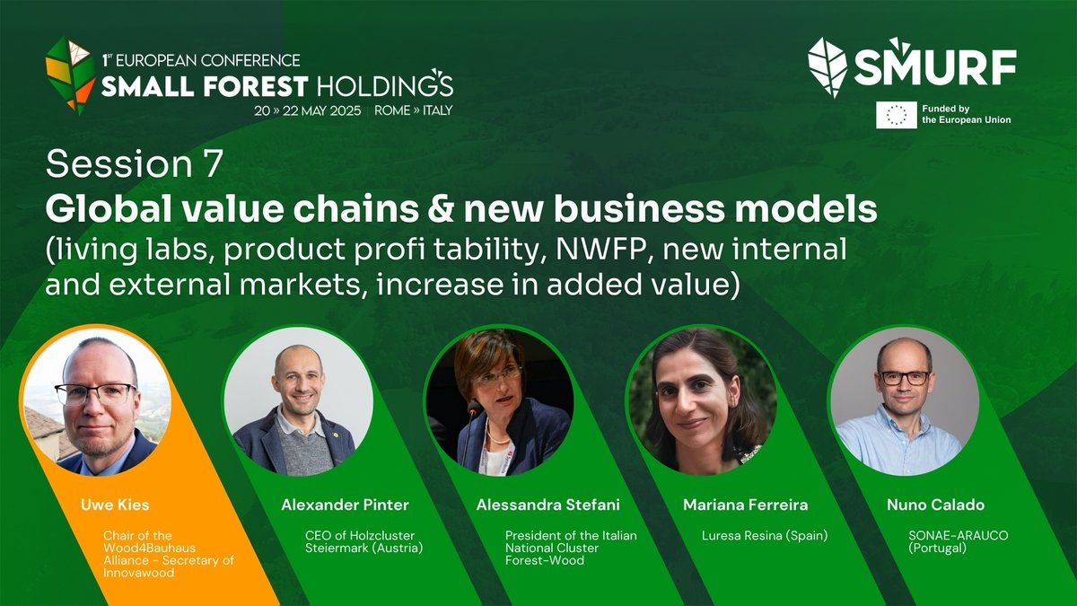 smurfproject's tweet photo. 🌲 Day 2 of #CSFH kicks off with high expectations as we explore pressing issues for the #forestsector. Expertly moderated by João Carlos Azevedo and Uwe Kies, partners of @smurfproject Follow the event live 👉 https://t.co/EmrUD7FDo9 https://t.co/6XycdyNhqS