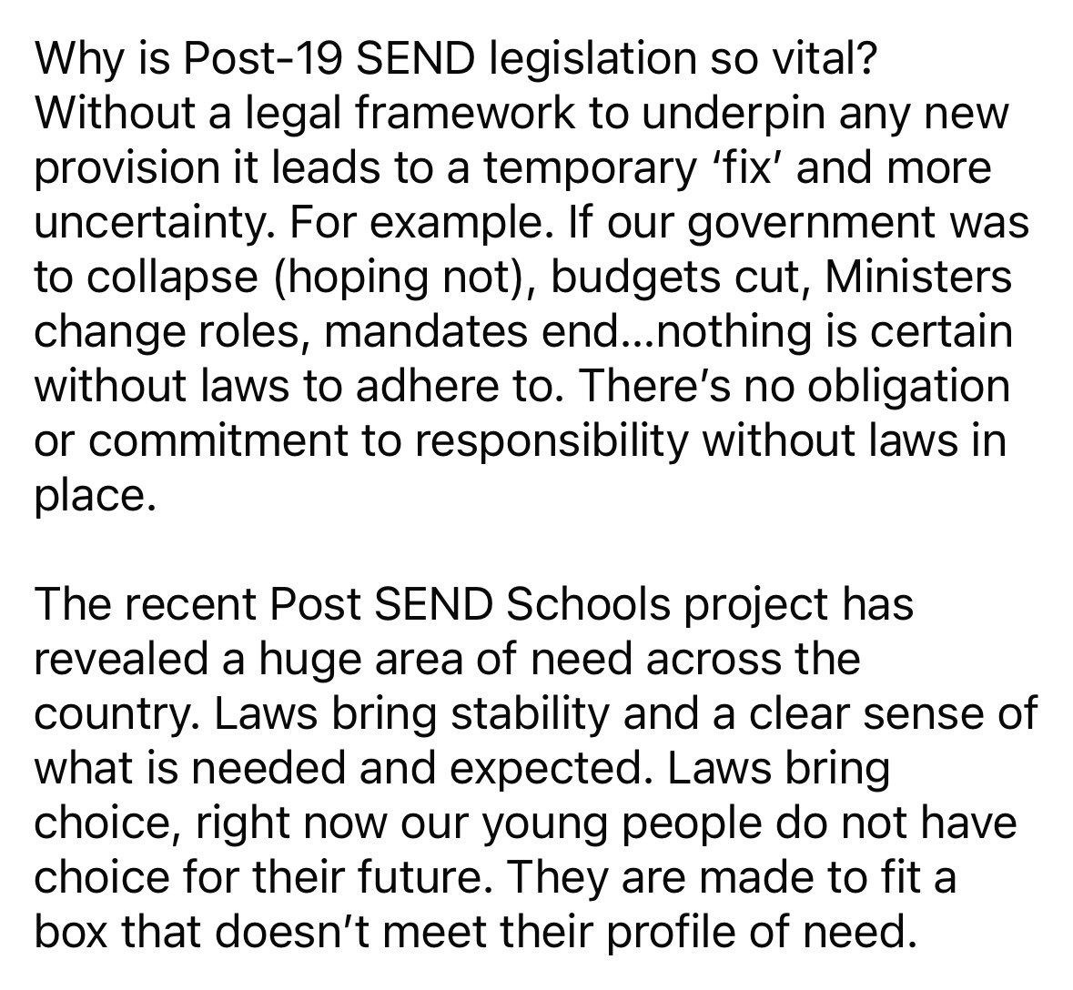 CalebsCauseNI (Alma White) (@calebscauseni) on Twitter photo They can
They matter
They are capable
They belong
We wait as a decision is made on legislation for Post-19 SEND.Our hopes now sit with our leadersđ#CalebsCauseNI #Hope <a href="/moneillsf/">Michelle OâNeill</a> <a href="/little_pengelly/">Emma Little-Pengelly BL</a> <a href="/CArchibald_SF/">Caoimhe Archibald MLA</a> <a href="/paulgivan/">Paul Givan</a> <a href="/mikenesbittni/">Mike Nesbitt</a> <a href="/gordonlyons1/">Gordon Lyons MLA</a> <a href="/naomi_long/">Naomi Long MLA</a> <a href="/niexecutive/">NI Executive</a> They can
They matter
They are capable
They belong
We wait as a decision is made on legislation for Post-19 SEND.Our hopes now sit with our leadersđ#CalebsCauseNI #Hope <a href="/moneillsf/">Michelle OâNeill</a> <a href="/little_pengelly/">Emma Little-Pengelly BL</a> <a href="/CArchibald_SF/">Caoimhe Archibald MLA</a> <a href="/paulgivan/">Paul Givan</a> <a href="/mikenesbittni/">Mike Nesbitt</a> <a href="/gordonlyons1/">Gordon Lyons MLA</a> <a href="/naomi_long/">Naomi Long MLA</a> <a href="/niexecutive/">NI Executive</a>