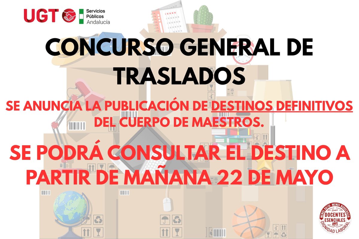 🔴 A partir de mañana se podrá consultar la adjudicación definitiva del concurso de traslados del cuerpo de Maestros. Permanece atento a nuestras redes sociales🤝#ConcursoDeTrasladosMaestros25