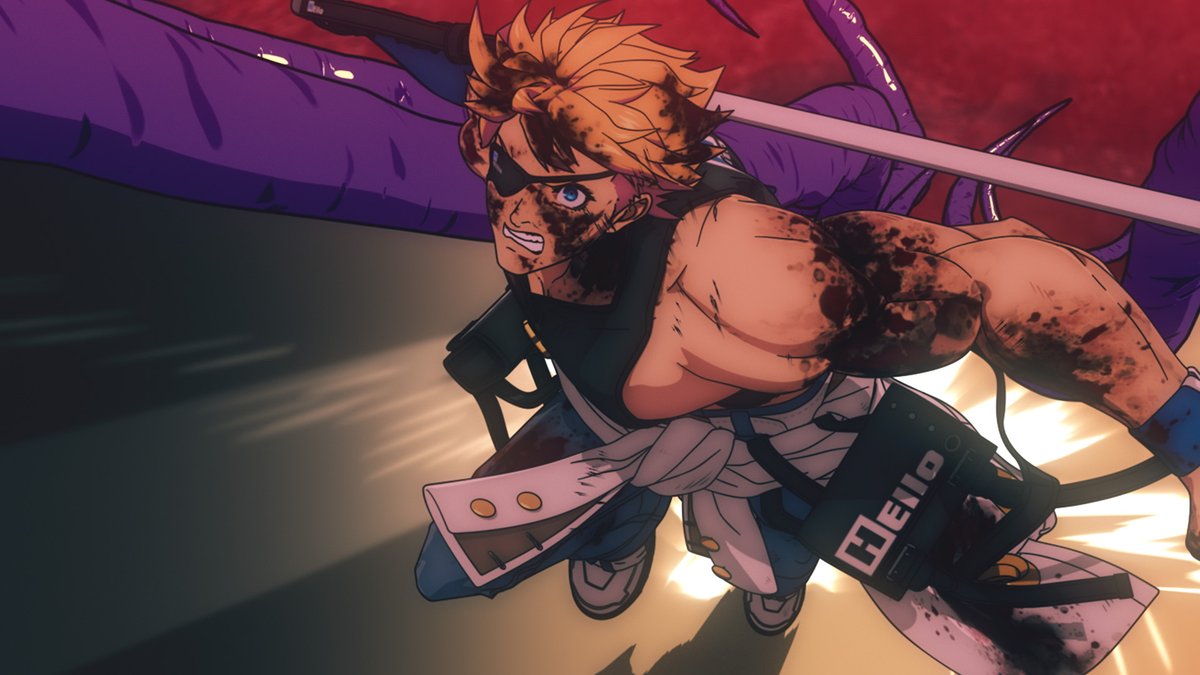 GUILTYGEAR_STDR's tweet photo. 【あらすじ＆場面写解禁】

最終話 #08「自分のカタチ -What Makes You, You-」

決死の作戦にてネルヴィルの体内に潜り込んだシンはついにユニカを見つけ出す。
苦境の中、ディズィーとカイ、そして地上すべてのギアの力がシンとユニカに送られて…。

▼詳しくは公式サイトへ
https://t.co/JpJEGbJjoY

#GGSTDR
#ギルティギア
#GUILTYGEAR