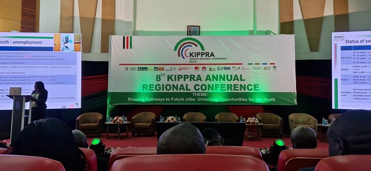 The 8th Annual Regional Conference by <a href="/KIPPRAKENYA/">KIPPRA</a> is officially underway!
Theme: Shaping Pathways to Future Jobs: Unlocking Opportunities for the Youth
As a YSO, this is a key space for us to engage, learn, and contribute to the future of work for young people.  <a href="/giz_gmbh/">GIZ</a>