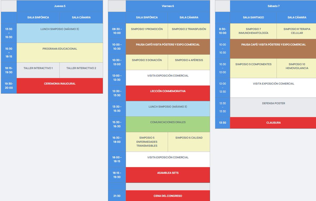 ⏳¡Faltan 2 semanas para que empiece #SETS2025!🎉Descubre el programa científico, que cubre un amplio espectro de campos de investigación relacionados con la #TransfusiónSanguínea y #TerapiaCelular, desde la ciencia básica hasta la medicina clínica🧪🔬
🌐sets2025.com/programa-por-d…