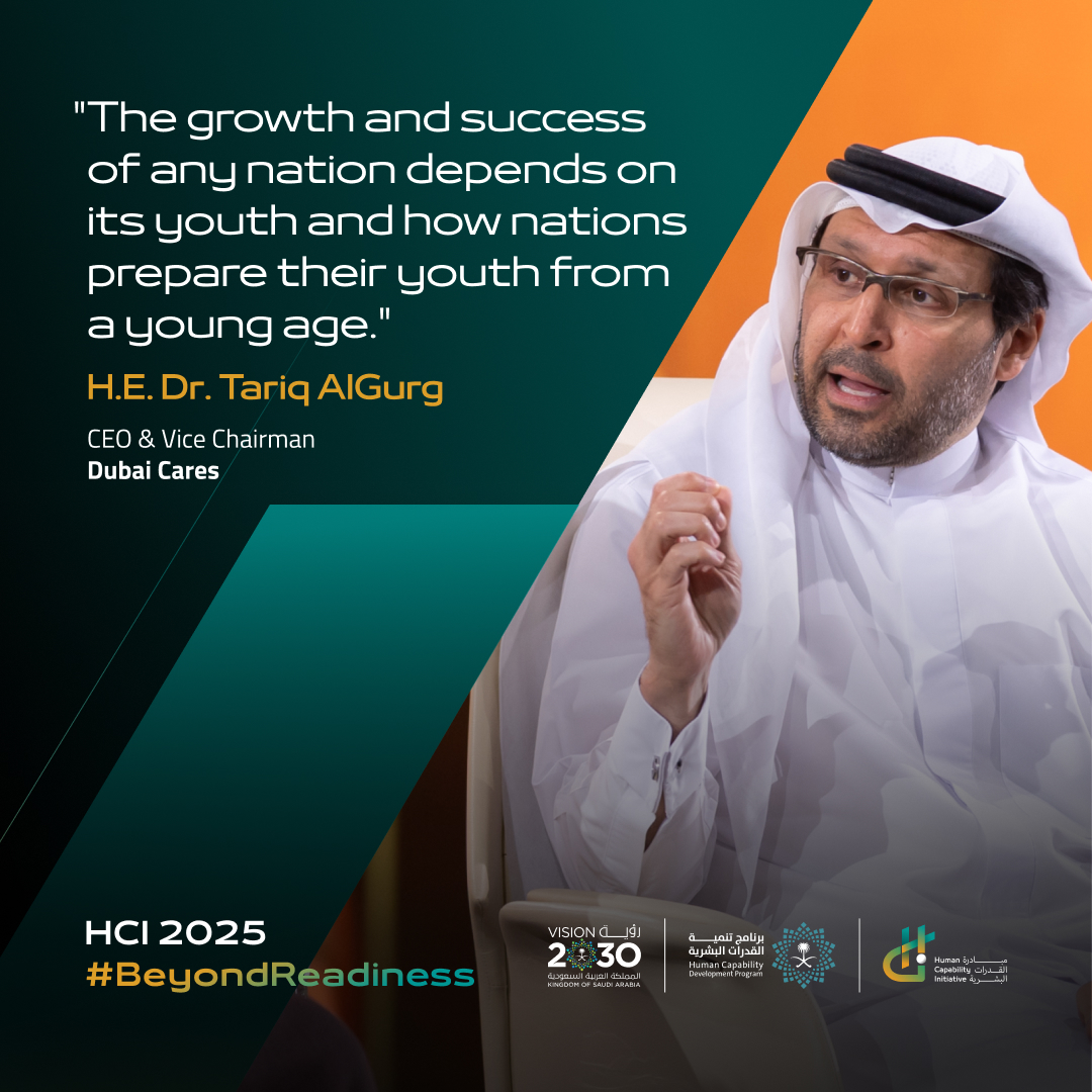 Human Capability Initiative (@hci_ksa) on Twitter photo When we invest in young minds, we invest in lasting progress. At #HCI2025, H.E. Dr. Tariq Al Gurg, CEO & Vice Chairman of <a href="/DubaiCares/">Dubai Cares</a>, emphasized the vital role of early preparation in shaping empowered generations.
#BeyondReadiness #SaudiVision2030
أكد الدكتور طارق القرق، When we invest in young minds, we invest in lasting progress. At #HCI2025, H.E. Dr. Tariq Al Gurg, CEO & Vice Chairman of <a href="/DubaiCares/">Dubai Cares</a>, emphasized the vital role of early preparation in shaping empowered generations.
#BeyondReadiness #SaudiVision2030
أكد الدكتور طارق القرق،
