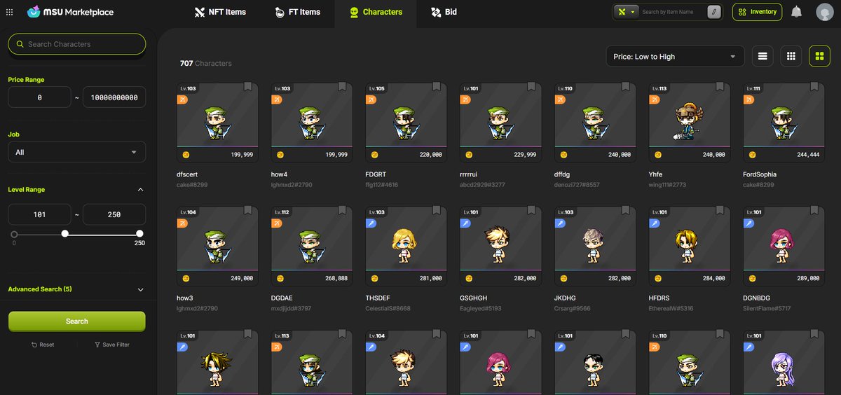 0xKai (@0xkai_) on Twitter photo Floor for level 101 characters dropped from 700k NESO to 200k NESO in just a few days
Are more people starting to farm new characters to sell?
Are there getting lesser and lesser people onboarding the game?
Or is the π€-ing issue getting worse
<a href="/MaplestoryU/">MapleStory Universe</a> Floor for level 101 characters dropped from 700k NESO to 200k NESO in just a few days
Are more people starting to farm new characters to sell?
Are there getting lesser and lesser people onboarding the game?
Or is the π€-ing issue getting worse
<a href="/MaplestoryU/">MapleStory Universe</a>