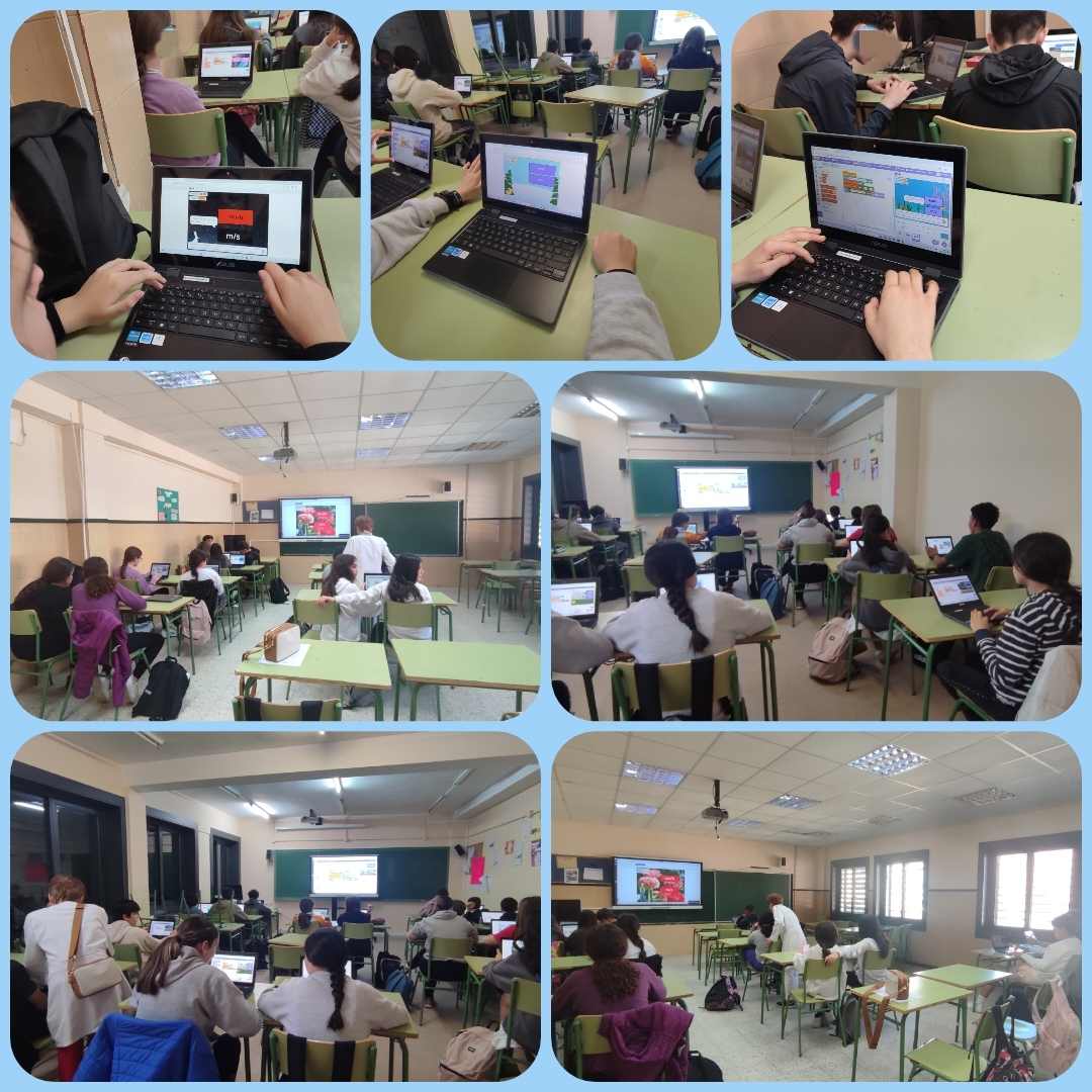 CDE_Valladolid's tweet image. #ProgramaEscuela40 en el @iesferrari trabajando el cambio de unidades de velocidad junto con la programación en bloques con @scratch. ¡Magnífico trabajo de los alumnos de 2ºESO en la asignatura de Física y Química!
@educacyl @cfievalladolid