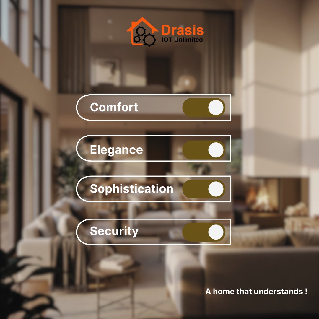 DrasisAutomate's tweet image. A home that understands you. 🏠💖 Drasis IoT blends elegance, security, and sophistication seamlessly. #SmartLivingRedefined #DrasisIoT #SmartHome #LuxuryLiving #homeautomationcompany #TechMeetsComfort #SecureLiving #InnovateYourSpace