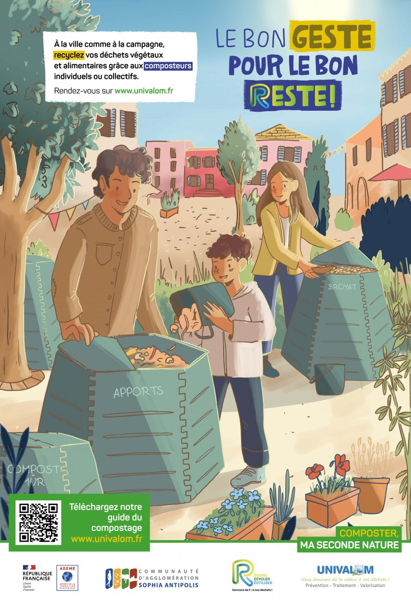 CASAOfficiel's tweet photo. 🐛🍂 [COMPOSTAGE COLLECTIF]
Nouveau site à La Colle-sur-Loup

Samedi 24 mai, participez à l'ouverture du site de compostage collectif au jardin public, rue Max Barel à La Colle-sur-Loup !

Au programme :
🪣 9h à 12h : initiation au compostage partagé et distribution de bioseaux
✂️ 11h30 : inauguration du site

Venez nombreux, en famille ou entre amis, découvrir le compostage partagé !👍