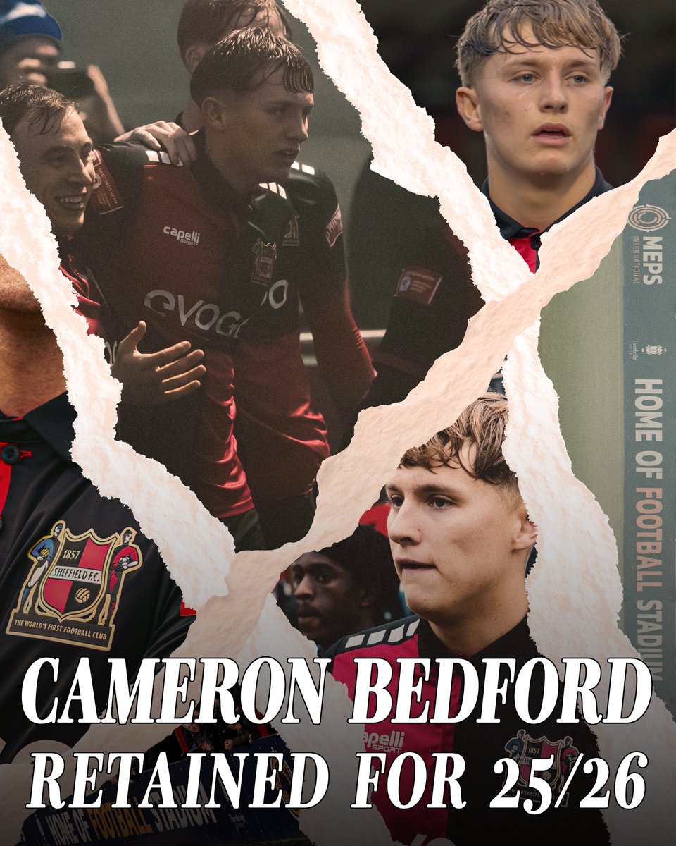 Cameron Bedford is the next Clubbie to commit his future to Sheffield FC for the upcoming season! 🔴⚫️

And...we're still not done...

#TheWorldsFirst