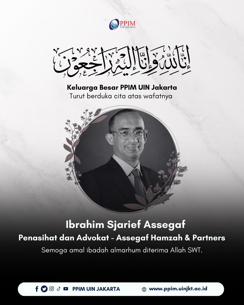 Assegaf Hamzah &amp; Partners adalah salah satu mitra PPIM dalam penyelenggaran kegiatan kunjungan mahasiswa dari Western Sydney University Law School, Deakin Law School, dan Swinburne Law School.

Semoga amal ibadah almarhum diterima Allah SWT🤲🏼

#narasitv #najwashihab