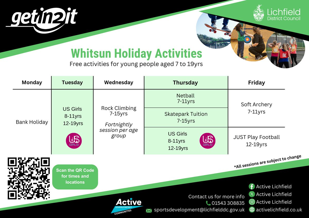 More opportunities available through the #getin2it programme. 
Lots of activities to get involved in over half term. <a href="/The_CTA_Way/">Chase Terrace Academy</a> #TheCTAWay #CTA_PE #Community #Tenacity #Aspiration