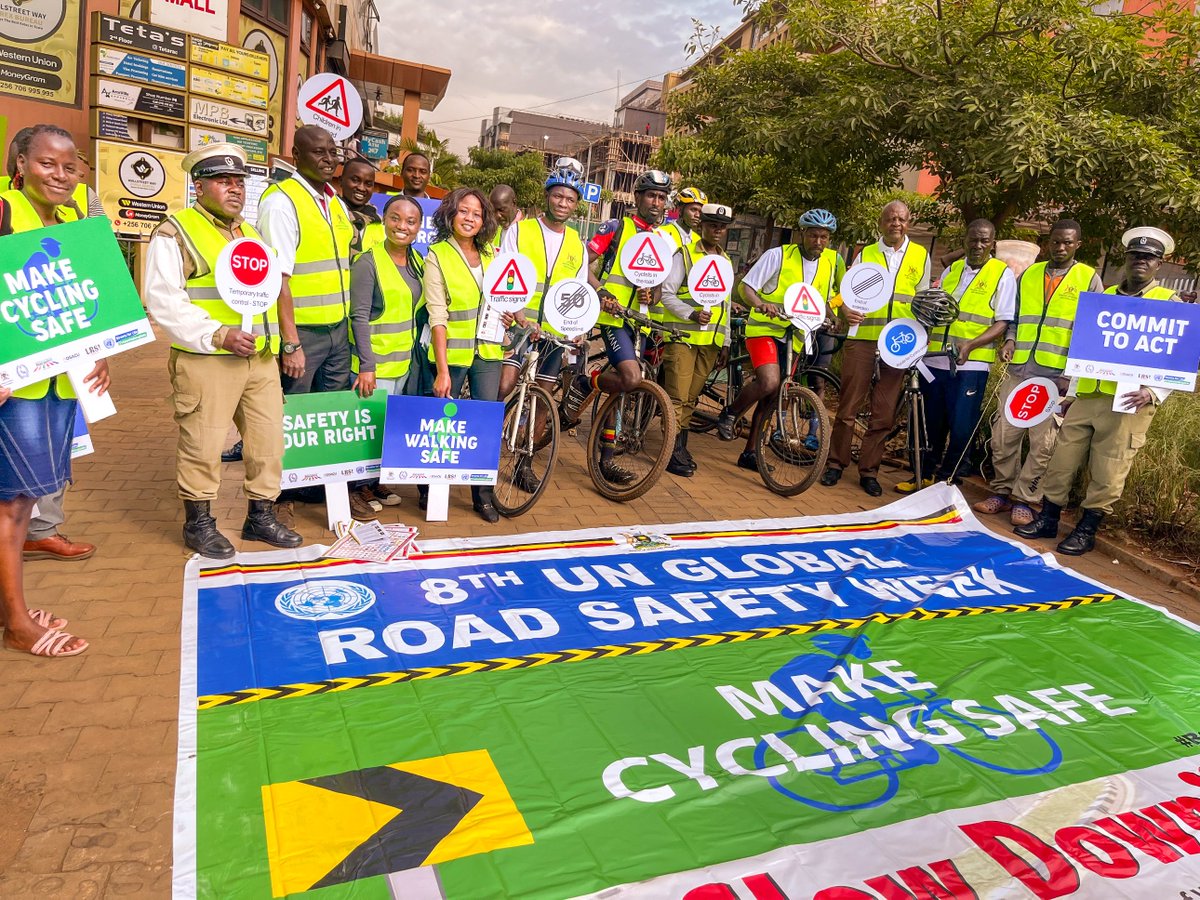 Legacy Road Safety Initiative (LRSI) (@lrsinitiative) on Twitter photo #RightNow: Safer Streets, Healthier Lives! We're engaging communities, highlighting why prioritizing cycling and walking is essential for everyone. Brought to you in collaboration with <a href="/UgandaCycling/">UGANDA CYCLING ASSOCIATION</a>, <a href="/MoWT_Uganda/">Ministry of Works & Transport</a>, Traffic Police, and <a href="/ROSACUg/">ROSAC United Initiative Uganda Limited 🇺🇬</a>
#MakeWalkingSafe #MakeCyclingSafe #RightNow: Safer Streets, Healthier Lives! We're engaging communities, highlighting why prioritizing cycling and walking is essential for everyone. Brought to you in collaboration with <a href="/UgandaCycling/">UGANDA CYCLING ASSOCIATION</a>, <a href="/MoWT_Uganda/">Ministry of Works & Transport</a>, Traffic Police, and <a href="/ROSACUg/">ROSAC United Initiative Uganda Limited 🇺🇬</a>
#MakeWalkingSafe #MakeCyclingSafe