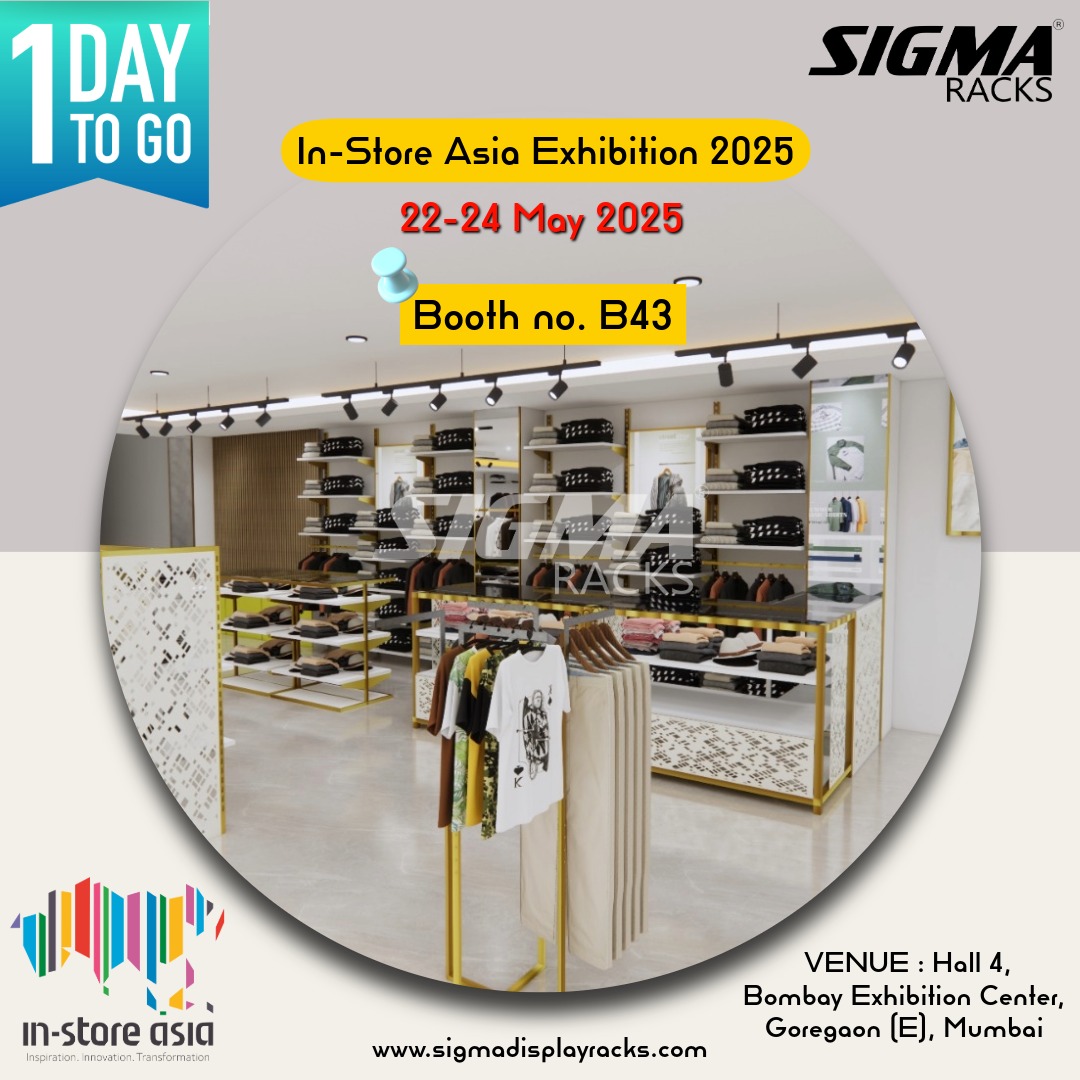 sigmaracks's tweet image. ⏳ Just 1 Day to Go!
We’re almost ready to unveil innovation at In-Store Asia 2025!
📍 Booth #B43 | Hall 4, #BombayExhibitionCenter Mumbai
📅 22–24 May 2025
🔗 sigmadisplayracks.com
Join @Sigma Racks for game-changing retail displays!

#InStoreAsia #SigmaRacks #ExhibitionAlert