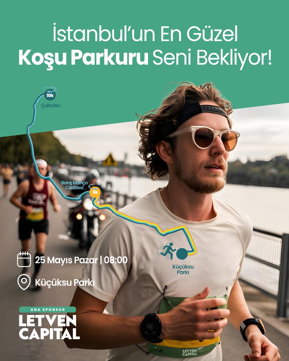 İstanbul’un en güzel parkurunda koşmak için 25 Mayıs Pazar sabahı Küçüksu Parkı’nda buluşuyoruz.

Letven Capital olarak ana sponsoru olduğumuz VII. Uluslararası MarmaRUN, bu yıl da dostluğu, dayanışmayı ve sporun birleştirici gücünü bir araya getiriyor.

Sadece koşmakla