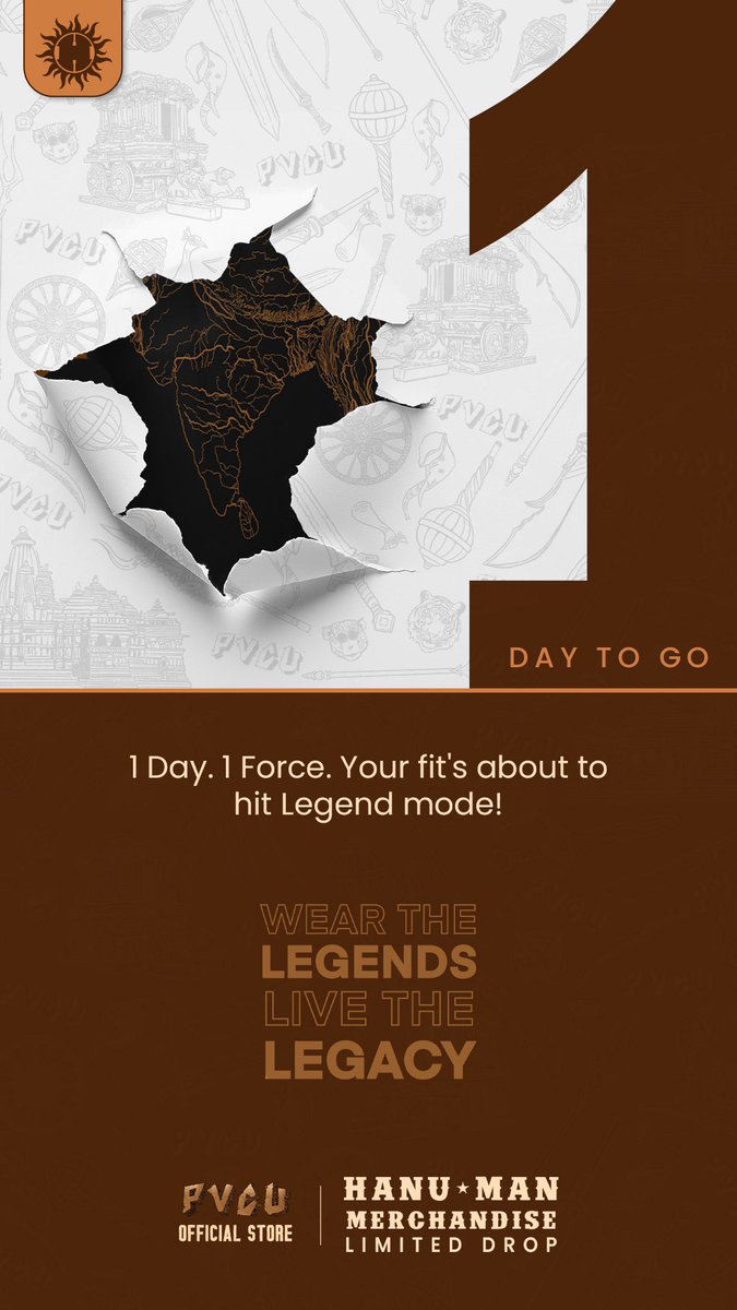 Prasanth Varma Cinematic Universe (@thepvcu) on Twitter photo Tomorrow, it begins.
A limited collection inspired by the might of HanuMan.
Power. Devotion. Style. Yours to wear!
<a href="/PrasanthVarma/">Prasanth Varma</a>
#PVCUStore #PVCUTribe #HanuManMerch Tomorrow, it begins.
A limited collection inspired by the might of HanuMan.
Power. Devotion. Style. Yours to wear!
<a href="/PrasanthVarma/">Prasanth Varma</a>
#PVCUStore #PVCUTribe #HanuManMerch