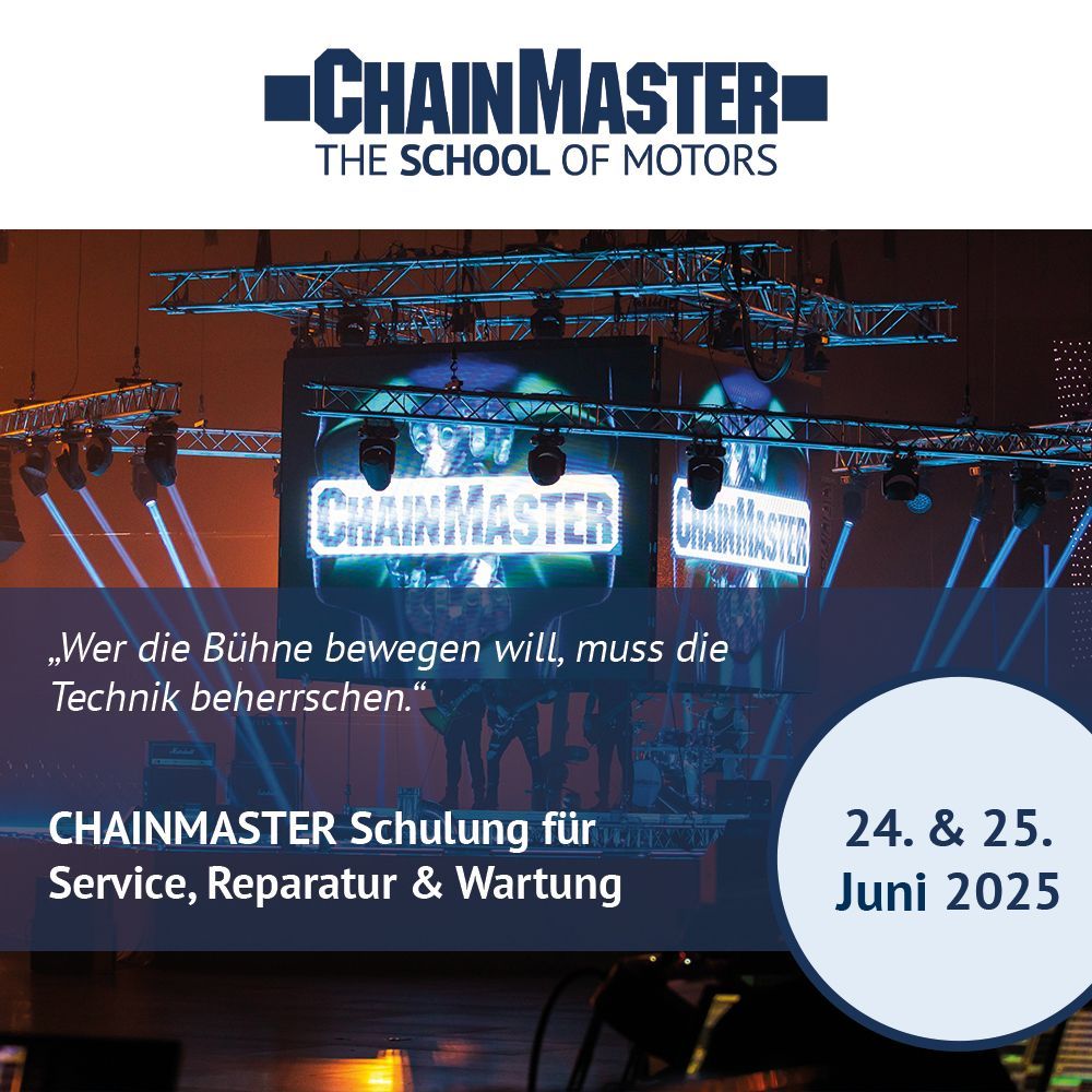 CHAINMASTER GmbH (@chainmaster_) on Twitter photo ***JETZT TRAINING BUCHEN!***
Zweitägige CHAINMASTER Schulung für Service, Reparatur und Wartung von Elektrokettenzügen am 24. &25. Juni 2024. Ort: Trainingscenter LIFTKET Group, Wurzen.
Für weitere Informationen & Anmeldung könnt ihr euch jederzeit an sales@chainmaster.de wenden. ***JETZT TRAINING BUCHEN!***
Zweitägige CHAINMASTER Schulung für Service, Reparatur und Wartung von Elektrokettenzügen am 24. &25. Juni 2024. Ort: Trainingscenter LIFTKET Group, Wurzen.
Für weitere Informationen & Anmeldung könnt ihr euch jederzeit an sales@chainmaster.de wenden.