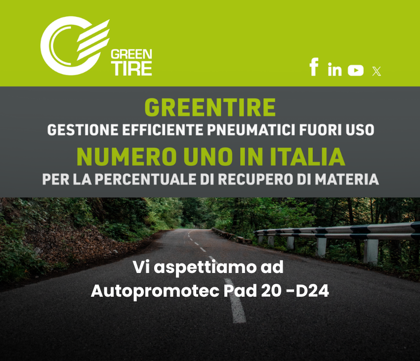 👉Join Us! #Autopromotec Pad. 20 D24 <a href="/greentirepfu/">Greentire</a> efficient management of End-of-Life Tires #ELTs #21maggio <a href="/BolognaFiere/">BolognaFiere Group</a>
