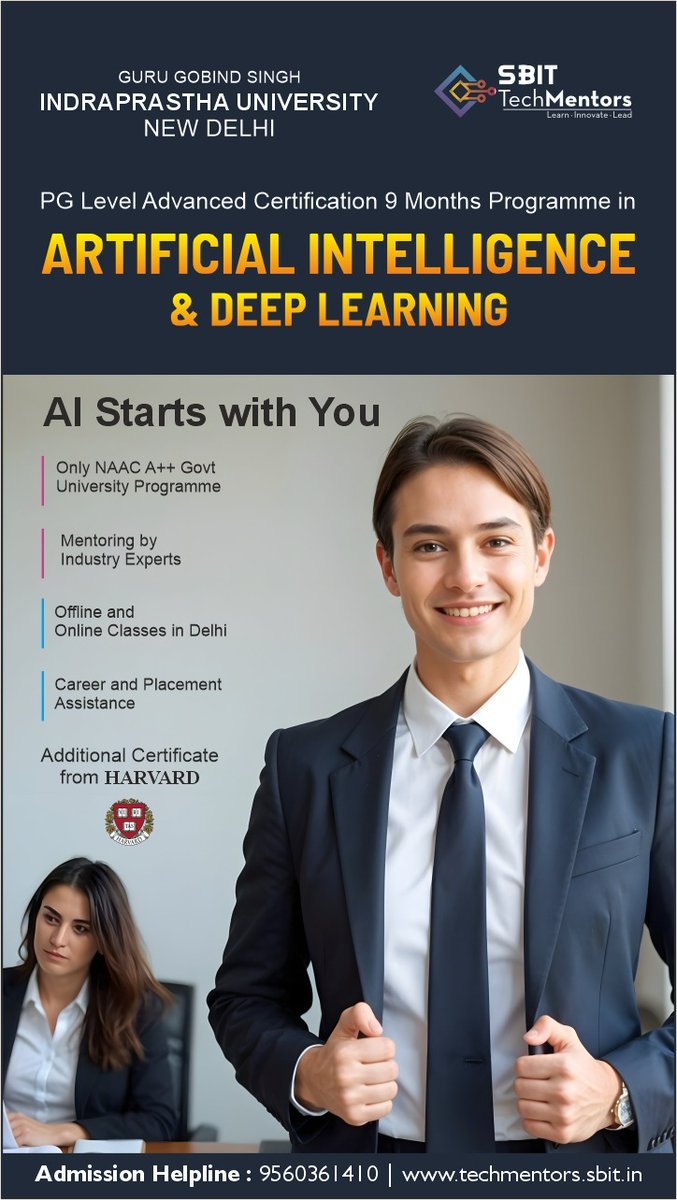 SBITTechmentors's tweet image. AI is changing every industry.
Are you ready to ride the wave?
Enroll in our Deep Learning program to stay ahead.
📍 Next cohort starts soon!
🔗 Join our hands-on course: techmentors.sbit.in
#TechMentors #SBIT #AITraining #Reskill #ML #FutureSkills