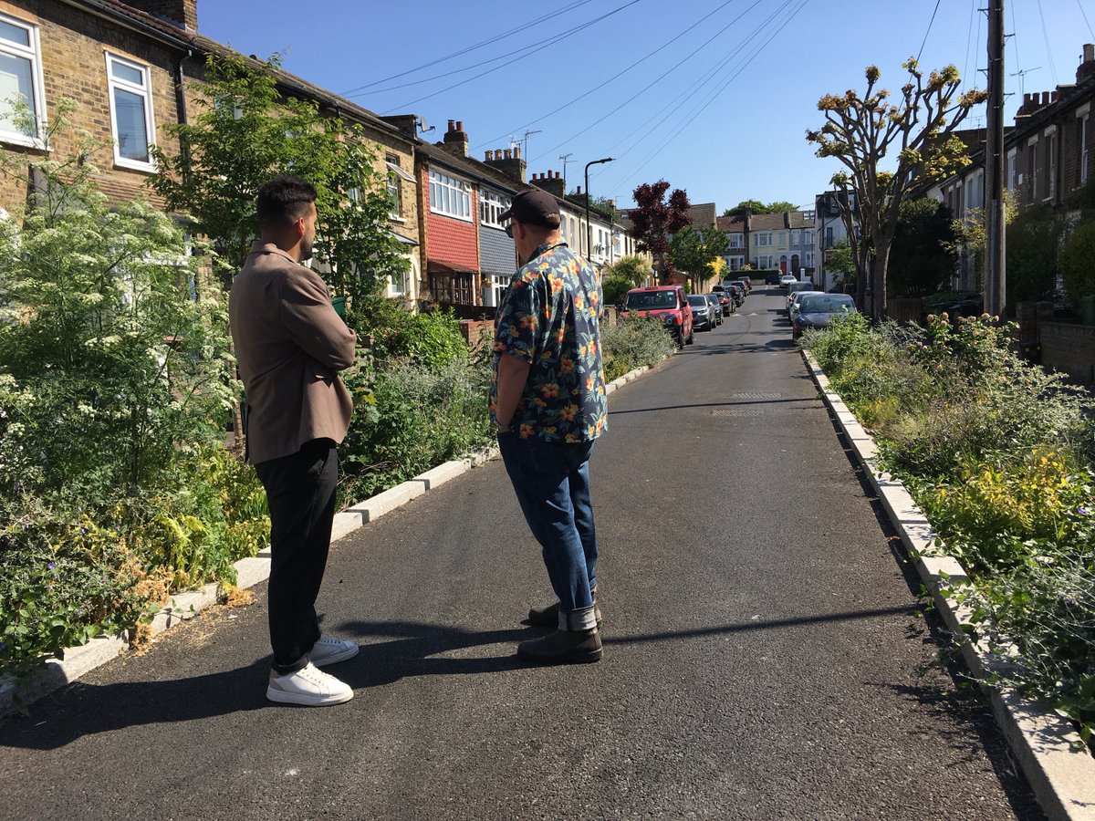 Yesterday <a href="/metecoban92/">Mete Coban MBE</a> joined Cllr Clyde Loakes in <a href="/wfcouncil/">Waltham Forest Council</a> to see how the borough is cutting flood risk with sustainable drainage like these rain gardens. They don’t just tackle flooding—they boost biodiversity and look fantastic too!