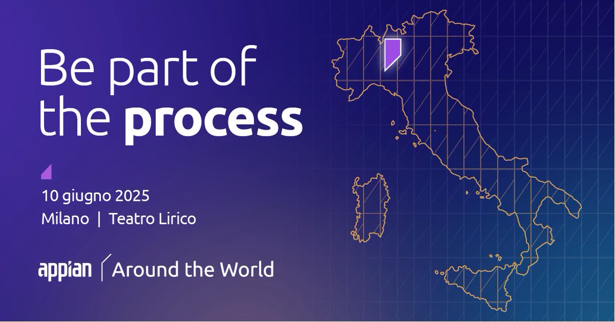 Appian Around the World torna il 10 giugno, e sarà un’edizione da non perdere!
Un evento che riunisce esperienze reali, vision e innovazione.

Dalla voce di chi l’automazione la vive ogni giorno: clienti, partner tecnologici e leader di business.

Tante testimonianze concrete,