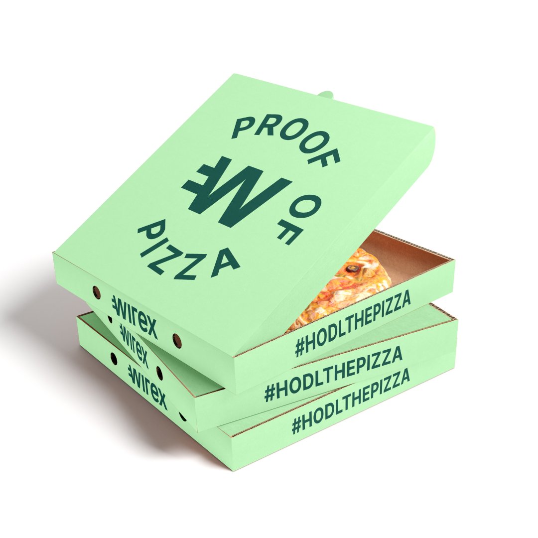 $BTC close to a new ATH is nice, but so is this Wirex pizza box 😏