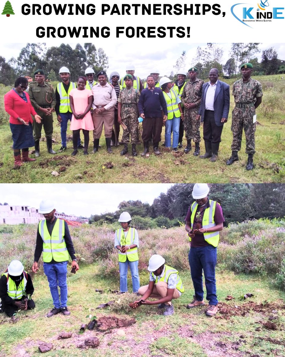 KindeWorks's tweet photo. A memorable day as we collaborated with Kenya Forest Service and Karen Technical Training Institute to plant trees and promote environmental conservation. Special appreciation to our Director for joining this noble cause! 🌳 #ecofriendlyliving  #AtwoliRetire #FreeBonifaceMwangi https://t.co/Y3FQQV0XVk