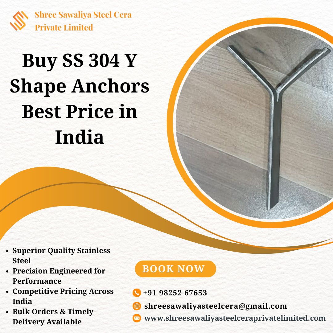 shree_cera32161's tweet image. 🔥 Need top-tier support for your refractory linings? Get SS 304 Y Shape Anchors at the best price in India!

#SS304Anchors #YShapeAnchors #RefractorySupport #IndustrialSolutions #SteelAnchors #MadeInIndia #FurnaceParts #KilnSupport #ThermalEngineering #BestPriceIndia